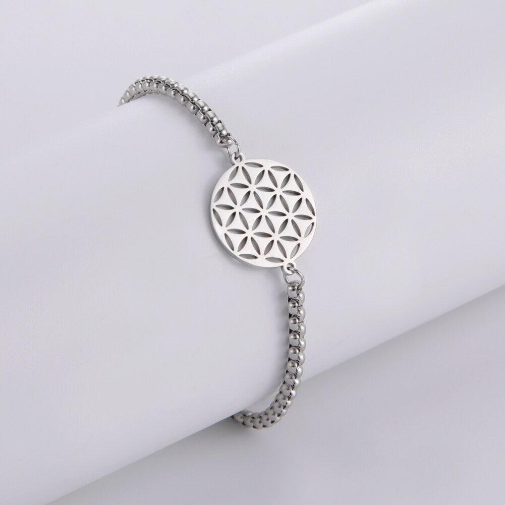 Bracelet Fleur de vie en Argent pour Femme