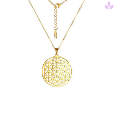 Collier fleur de vie en or