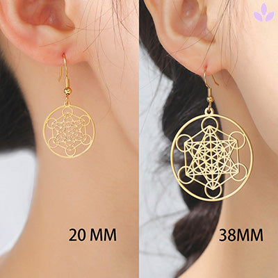 boucles d'oreilles metatron femme