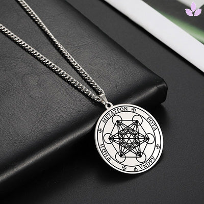 medaillon metatron argent