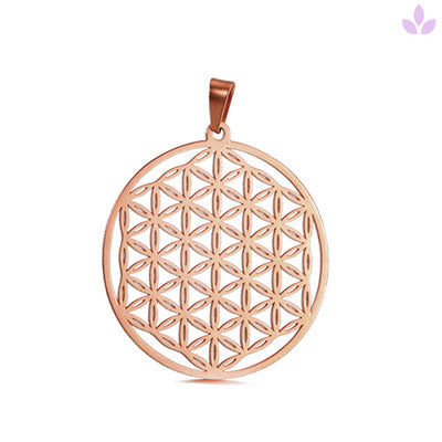 pendentif fleur de vie or