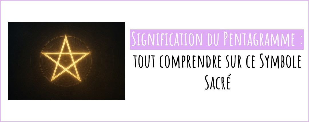 Illustration sacrée du pentagramme doré, symbole de protection et de spiritualité
