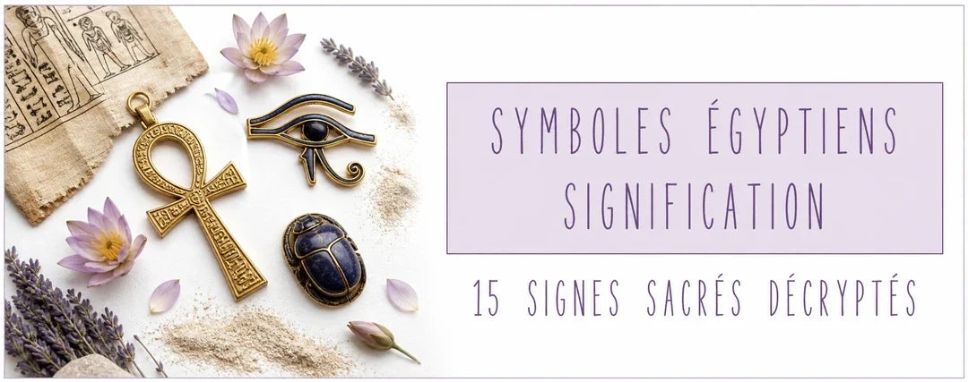 15 symboles égyptiens et leur signification : Ankh, Œil d’Horus et scarabée