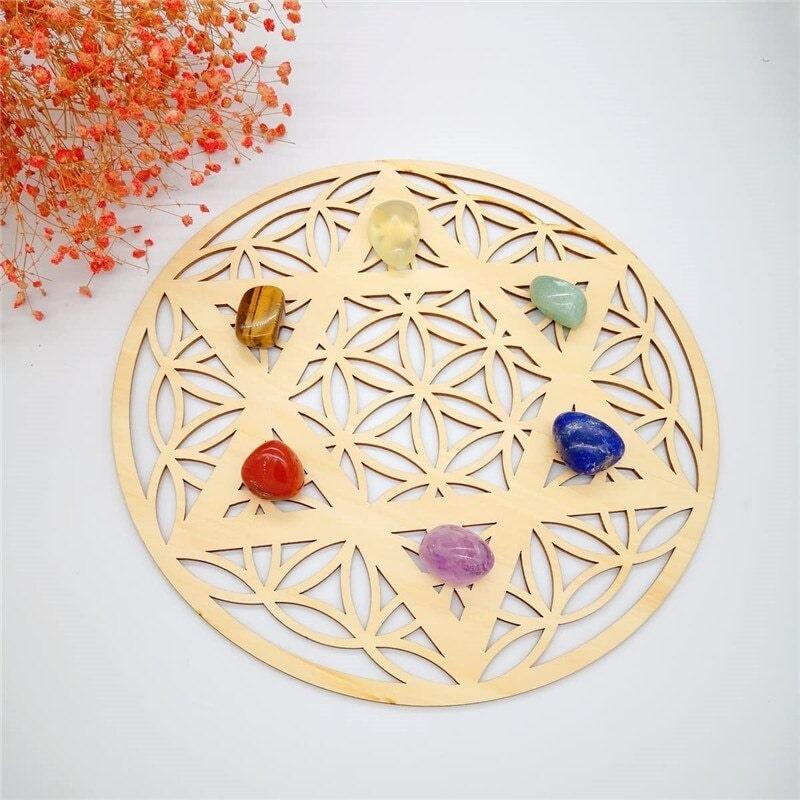Fleur de vie en bois 30cm