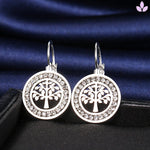 Boucle d'oreille Arbre en argent