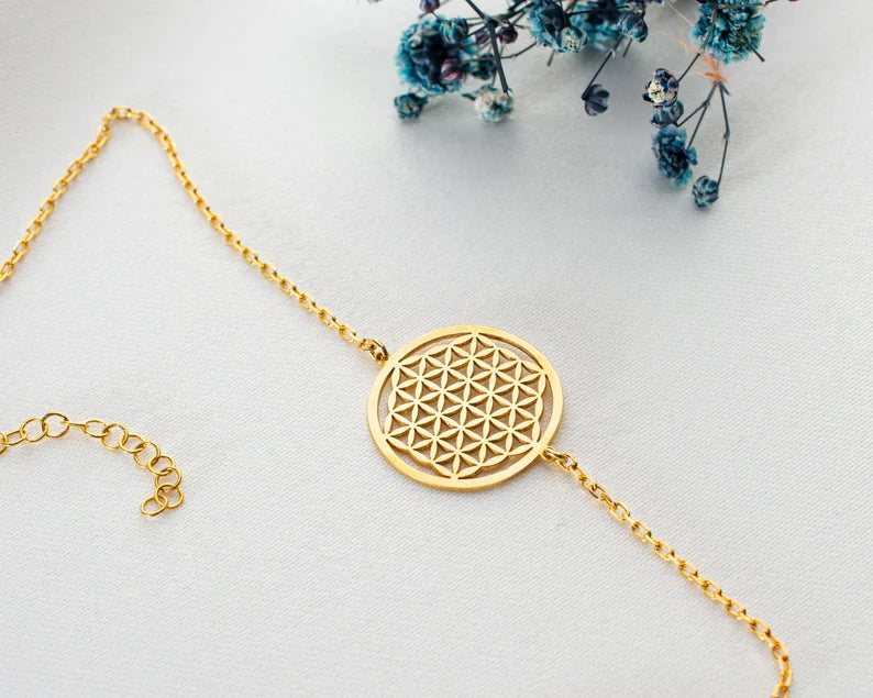 Bracelet Fleur de vie en Or pour Femme