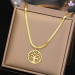 Collier femme Arbre de vie en Or