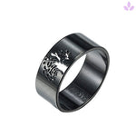 Bague Arbre de vie Noire