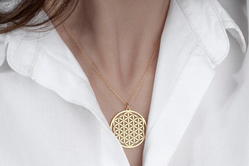 collier fleur de vie femme