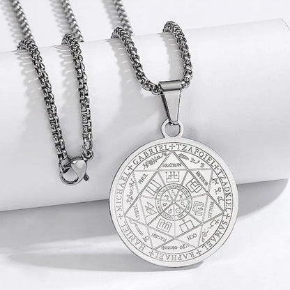 Médaille des 7 Archanges avec Saint Michel et Saint Gabriel, symbole de protection