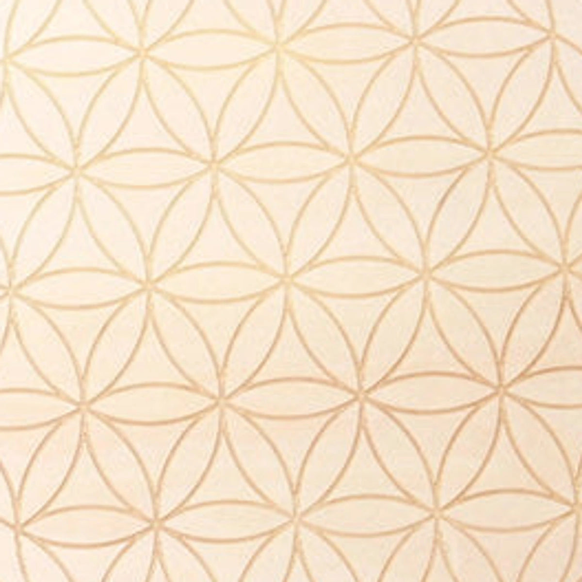 Détail de la gravure du plateau fleur de vie en bois