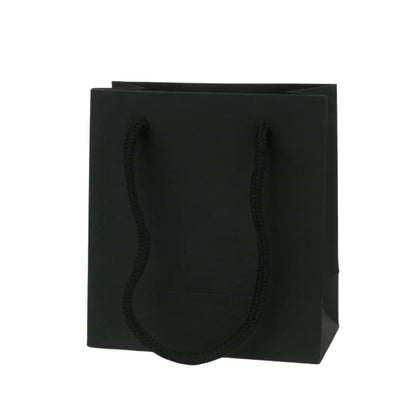 Sac cadeau noir minimaliste pour emballage de bijou ou cadeau élégant