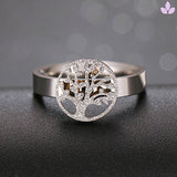 Arbre de vie bague en argent