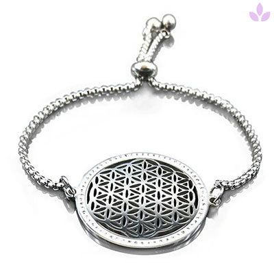 Bracelet argent avec fleur de vie