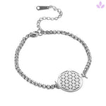 Bracelet fleur de vie en argent