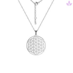 Collier fleur de vie en argent