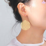 Boucle d'oreille Mandala Or