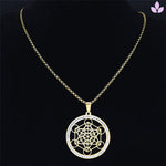 pendentif cube de metatron or