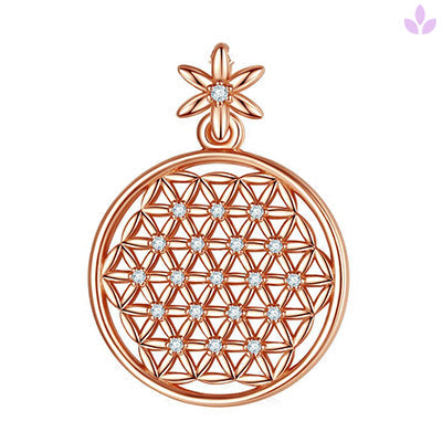 pendentif fleur de vie argent