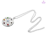 Pendentif fleur de vie 7 chakras avec une chaîne 