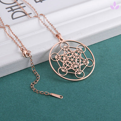 pendentif metatron or rose