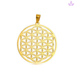 pendentif fleur de vie or