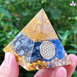 pyramide fleur de vie orgonite