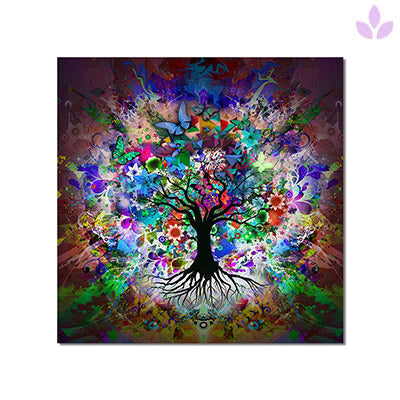 Tableau Arbre De Vie Multicolore